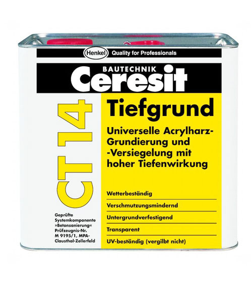 Грунтовка глубокопроницаемая Церезит (Ceresit) CT14, 5л