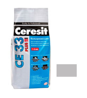 Шов кольоровий Церезіт (Ceresit) СЕ33 Plus, №110, світло-сірий, 2кг
