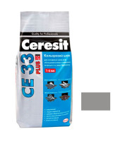 Шов цветной Церезит (Ceresit) СЕ33 Plus, №114, серый, 2кг