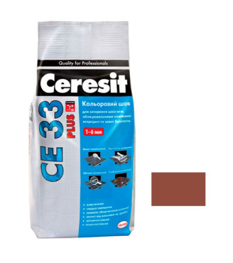 Шов кольоровий Церезіт (Ceresit) СЕ33 Plus, №134, клінкер, 2кг