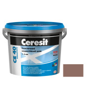 Шов цветной эластичный водостойкий Церезит (Ceresit) СЕ40, №52, какао, 2кг