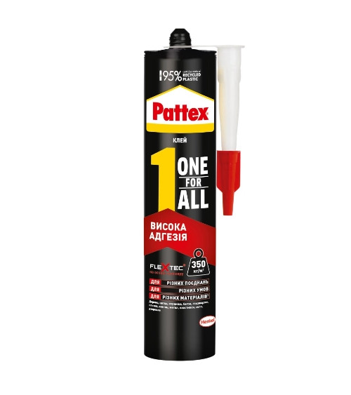 Клей-герметик Патекс (Pattex) Высокая Адгезия, белый, 440г