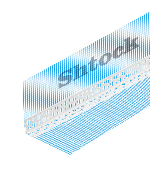 Кутник перфорований з сіткою Шток (Shtock), ПВХ, 160гр/м2, 10*10см, 2.5м