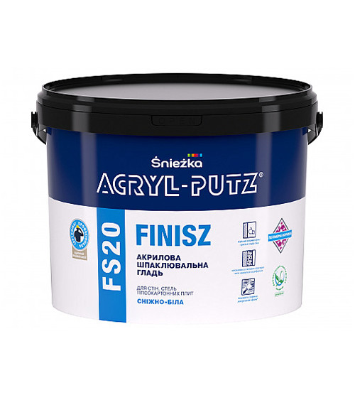 Шпаклівка акрилова Снєжка (Sniezka) Acryl-putz Finisz FS20, 1.5кг