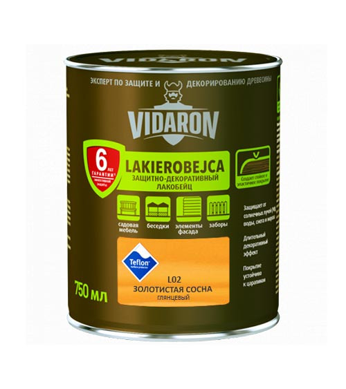 Лакобейц Відарон (Vidaron), золота сосна L02, 0.75 л