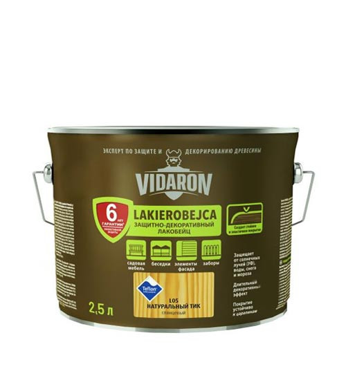 Лакобейц Відарон (Vidaron), тік натуральний L05, 2.5 л