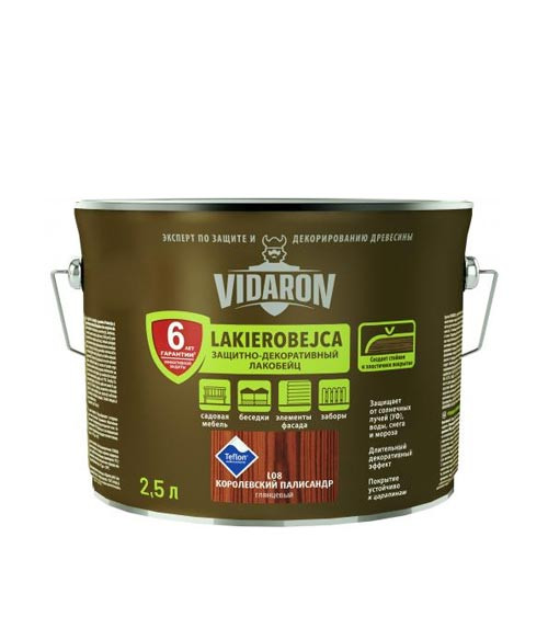 Лакобейц Відарон (Vidaron), палісандр королівський L08, 2.5 л
