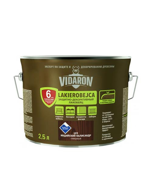 Лакобейц Відарон (Vidaron), індійський палісандр L09, 2.5 л