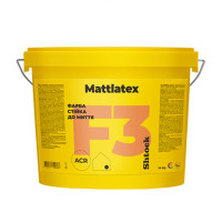 Інтер’єрна латексна матова фарба Шток (Shtock) Mattlatex F3, білий, 14 кг
