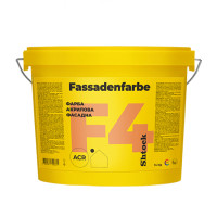 Фасадна акрилова фарба Шток (Shtock) Fassadenfarbe F4 біла, 14 кг