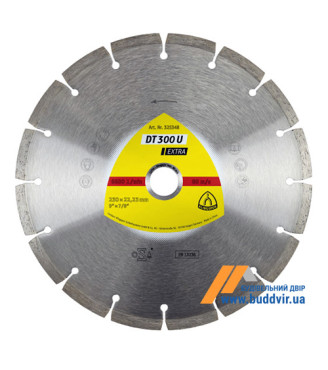 Алмазный отрезной круг Klingspor, сегмент DT 300 U,  230х2.3х22,23 мм