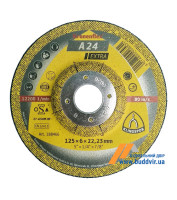 Круг зачистной по металлу Klingspor, А 24, 125х6х22,23 мм