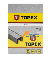 Скобы для степлера TOPEX тип J , 14 мм, 1000 шт