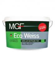 Інтер’єрна акрилова фарба матова МГФ (MGF) Eco Weiss М1, білий, 1,4 кг