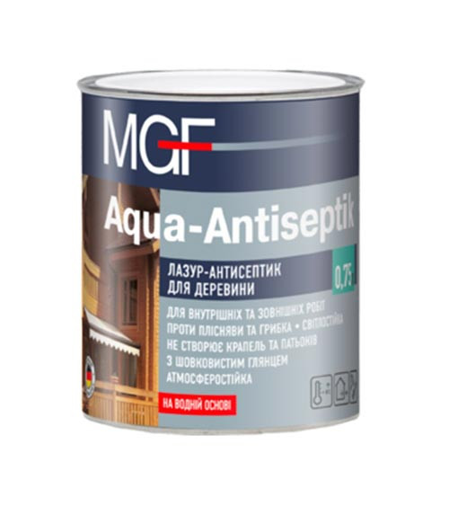Лазурь-антисептик MGF Agua-Antiseptik, бесцветный, 0.75 л