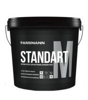 Краска универсальная акриловая глубоко-матовая Фарбманн (Farbmann) Standart М, белый, 4.5л