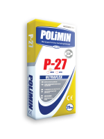 Клеевая смесь для плитки быстротвердеющая Полимин (Polimin) P27 Ultraflex, серый, 25кг