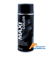 Грунт аэрозольный Макси Колор (Maxi Color) матовый, черный, 400мл