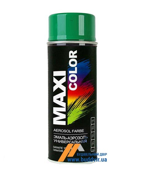 Емаль нітро аерозольна Максі Колор (Maxi Color) глянцевий, зелена ялинка RAL6009, 400мл