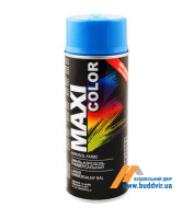Эмаль нитро аэрозольная Макси Колор (Maxi Color) глянцевая, небесно-синяя RAL5015, 400мл