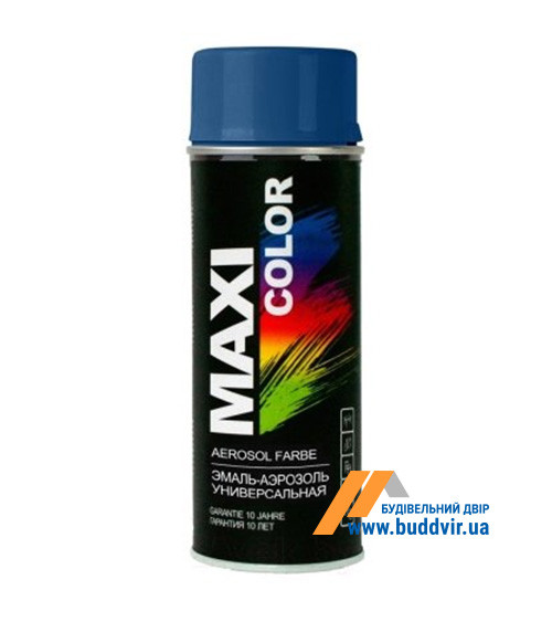 Емаль нітро аерозольна Максі Колор (Maxi Color) глянцевий, темно-синій, 400мл