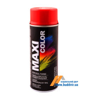 Эмаль нитро аэрозольная Макси Колор (Maxi Color) глянцевый, ярко-красный RAL3001, 400мл