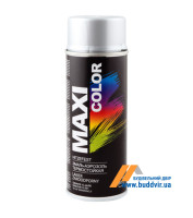 Емаль нітро аерозольна Максі Колор (Maxi Color) термостійка, глянцевий, срібний, 400мл