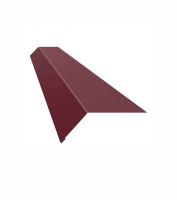Планка карниза №1, полиэстер, красный RAL3005, 2м (капельник)