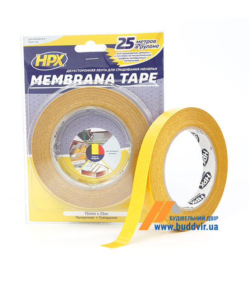 Лента двухсторонняя НРХ, MEMBRANA TAPE MEM1525, 15мм*25м