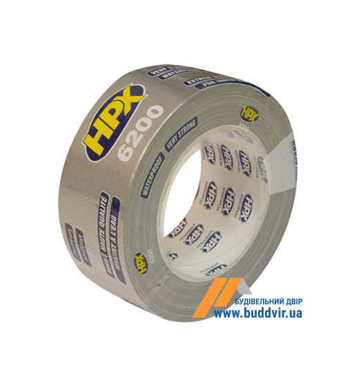 Стрічка армована одностороння, HPX 6200 CS5025, срібляста, 50мм*25м