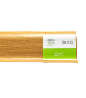 Плінтус пластиковий Grun Holz, Дуб 28103, 2.5м, шт