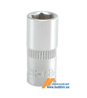 Головка Berg шестигранна Cr-V, 1/2", 8 мм