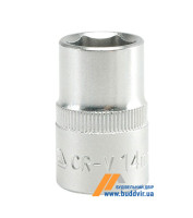 Головка Berg шестигранна Cr-V, 1/2", 14 мм