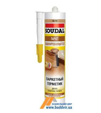 Акриловый герметик Соудал (Soudal) для паркета, венге, 280 мл