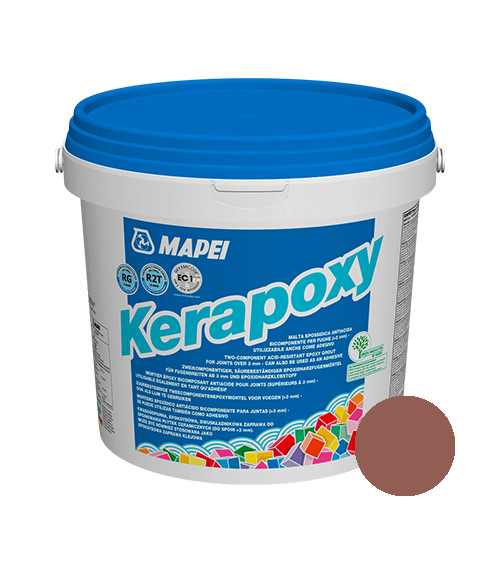 Шов кольоровий епоксидний еластичний водостійкий Мапеі (Mapei) Kerapoxy 143, теракотовий, 2кг