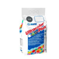 Шов кольоровий еластичний водостійкий Мапеі (Mapei) Ultracolor Plus 114, антрацит, 2кг