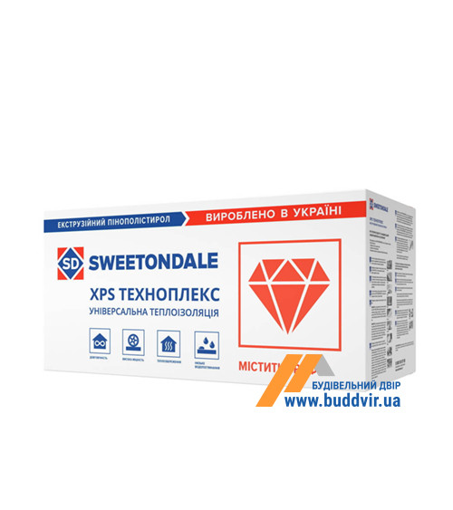 Экструзионный пенополистирол Свитондейл (Sweetondale) Техноплекс, 40мм, 1.1*0.55м