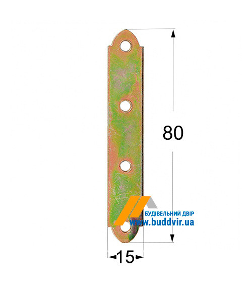 Пластина вузька Strong 80*15*1,8 мм