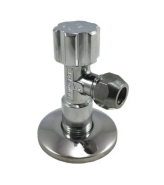 Кран для підключення сантехнічних виробів Албертоні (Albertoni), 1/2"*3/8"