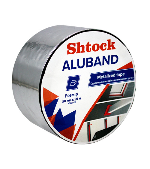 Одностороняя клейкая алюминиевая лента Shtock (Shtock) Aluband, 50мм*50м
