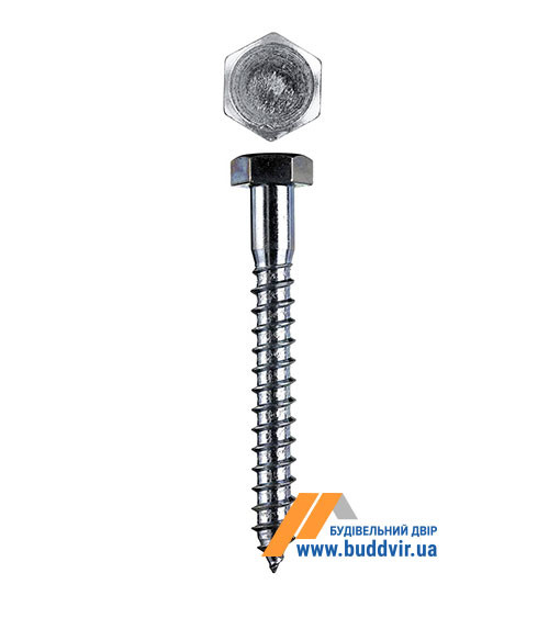 Гвинт DIN571 Стронг (Strong) для дерева, з шестигранною головкою, М10*140, (25 шт)