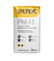 Штукатурка цементная стартовая машинная Силтек (Siltek) РМ-11, 25кг