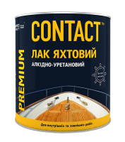 Лак глянцевый алкидно-уретановый яхтенный Днепр Контакт (Dnipro Contact), бесцветный, 0.7кг