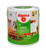 Лак Aqua Moebel, Альпіна(Alpina), глянець, 2,5 л