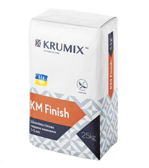 Шпаклевка гипсовая Крумикс (Krumix) КМ Finish, 25кг