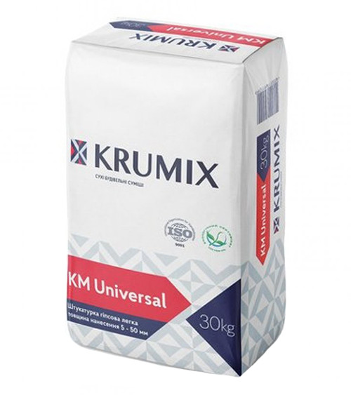 Штукатурка гипсовая Крумикс (Krumix) КМ Universal, 30кг