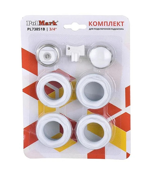 Комплект для подключения секционных радиаторов Полмарк (Polmark), 3/4"-1"