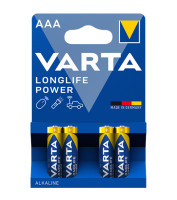 Батарейка лужна Варта (Varta) Longlife Power,  AAA, 4шт