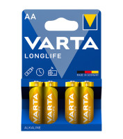 Батарейка лужна Варта (Varta) Longlife,  AA, 4шт