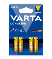 Батарейка лужна Варта (Varta) Longlife,  AAA, 4шт